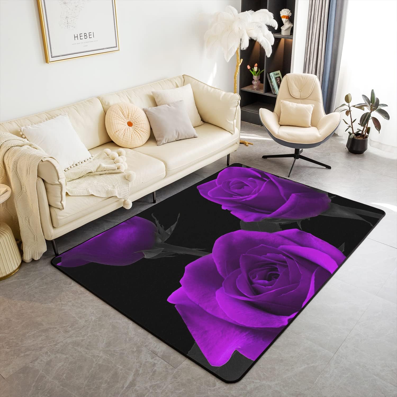 Blue Rose Flower on Black Back - Commercial Kitchen Background recension och pris