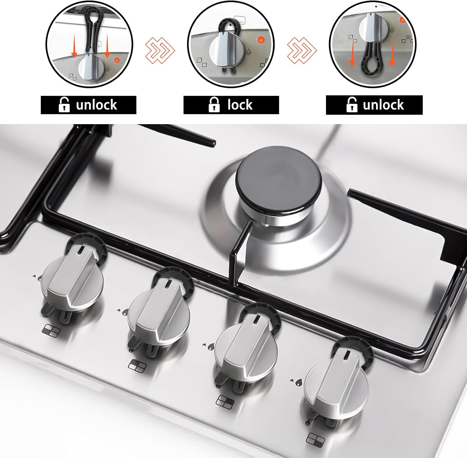 Childproof Kitchen Safety Set  - Commercial Kitchen Gas Stove recension och pris