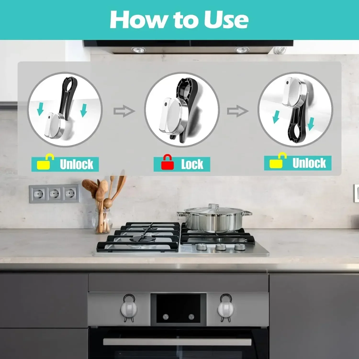 Childproof Kitchen Safety Set  - Commercial Kitchen Gas Stove recension och pris
