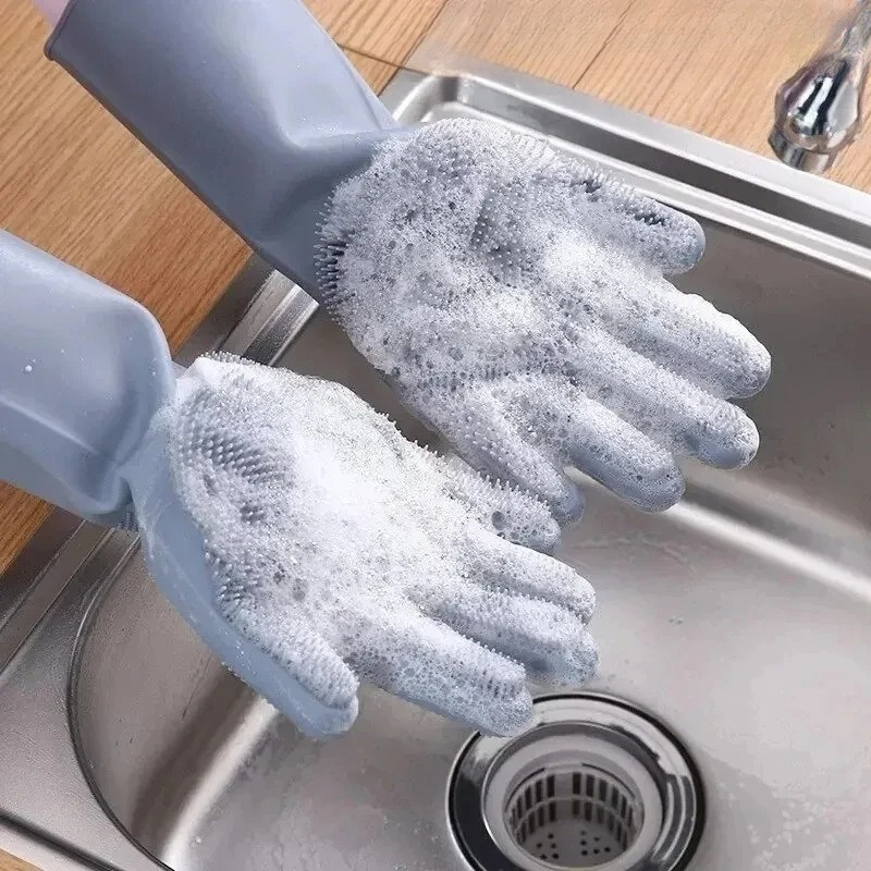 Magic Silicone Rubber Dishwash - Commercial Kitchen Gloves recension och pris