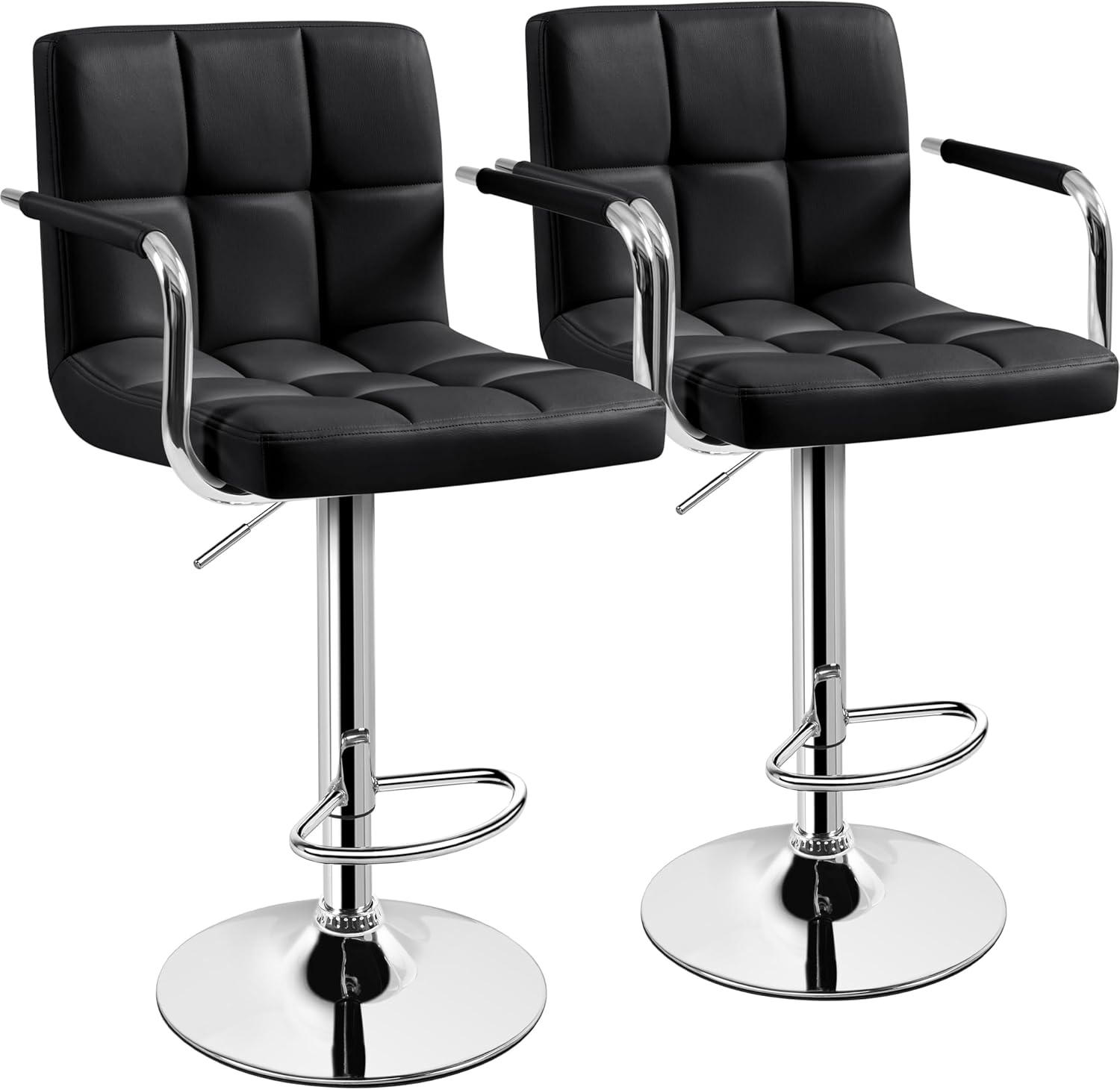 Bar Stools Set Of 2, PU Leathe - Commercial Kitchen Island recension och pris