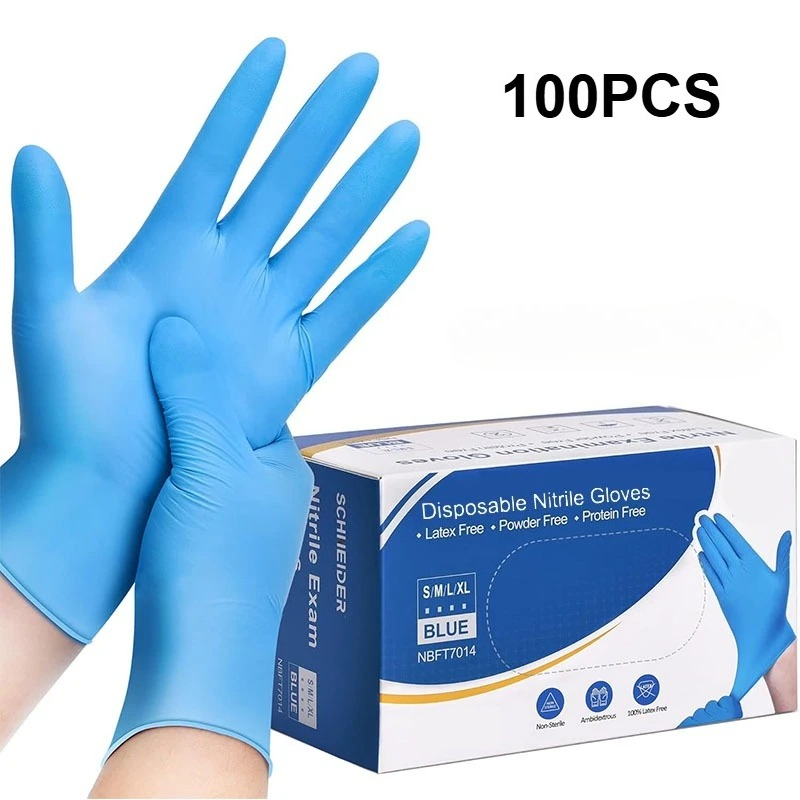 100PCS Blue Nitrile Disposable - Commercial Kitchen Gloves recension och pris