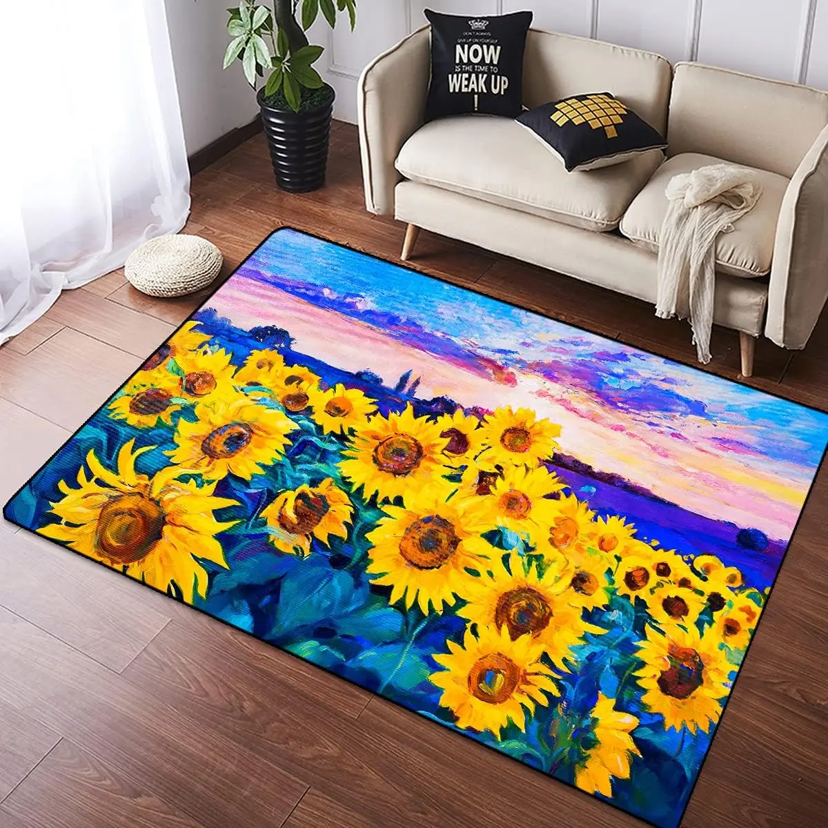 Yellow Sunflowers Flower on Bl - Commercial Kitchen Background recension och pris