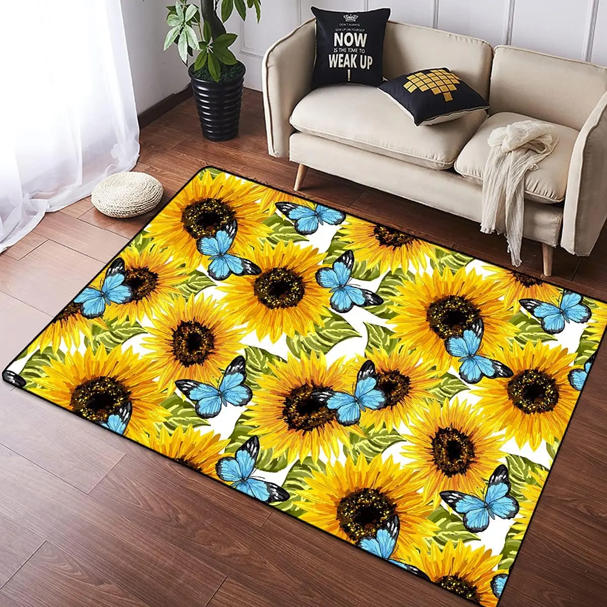 Yellow Sunflowers Flower on Bl - Commercial Kitchen Background recension och pris