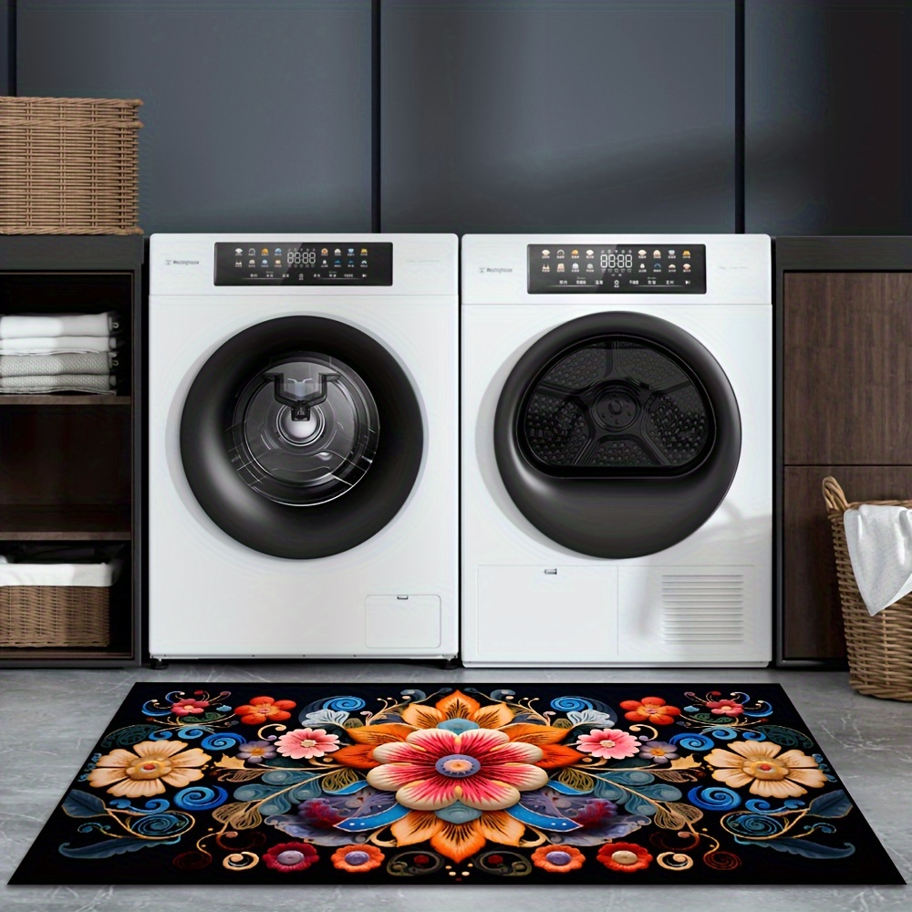 2D Printing Retro Floral Patte - Commercial Kitchen Background recension och pris