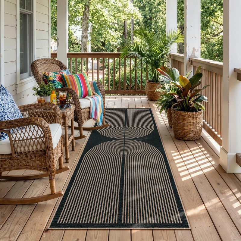 Art Deco Runner Rug Green Back - Commercial Kitchen Background recension och pris