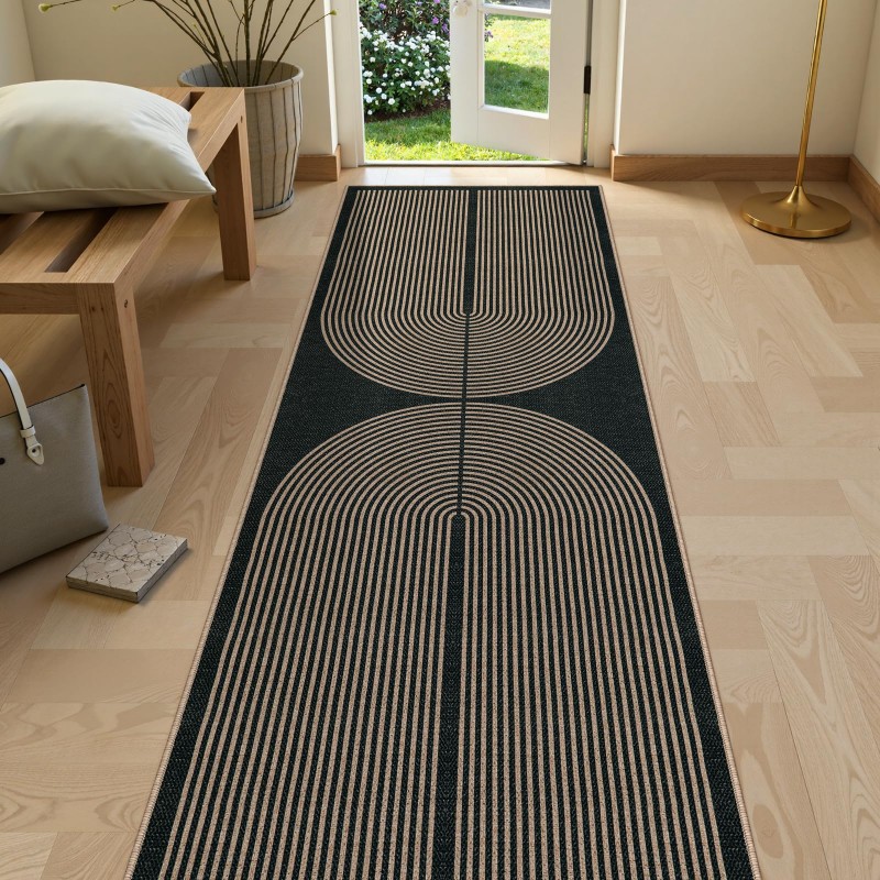 Art Deco Runner Rug Green Back - Commercial Kitchen Background recension och pris