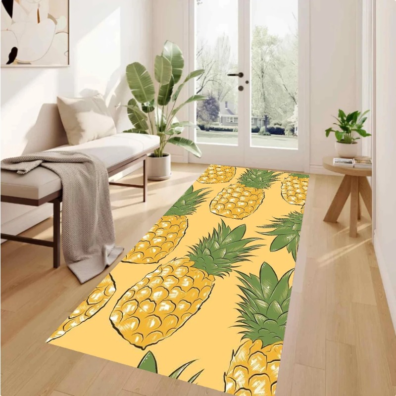 Cartoon Pineapple Yellow Backg - Commercial Kitchen Background recension och pris