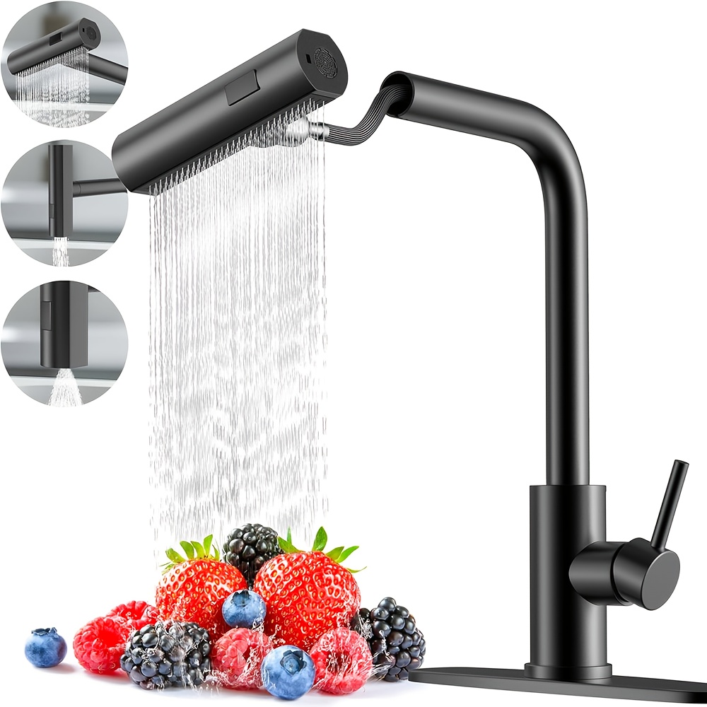 1 PC Black Kitchen Faucet With - Commercial Kitchen Faucet recension och pris