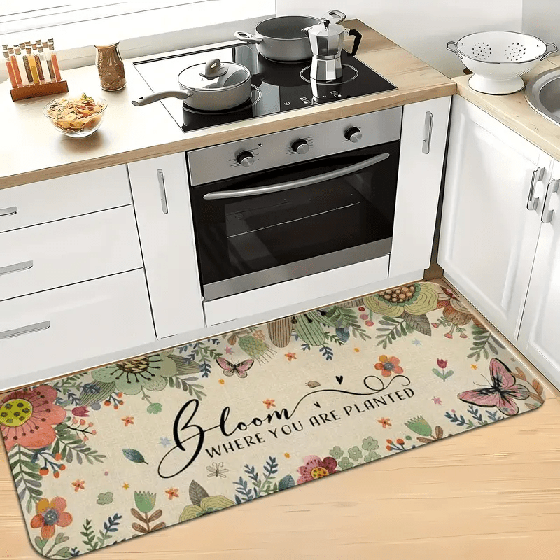 Watercolor Sunflower Bee Long  - Commercial Kitchen Background recension och pris