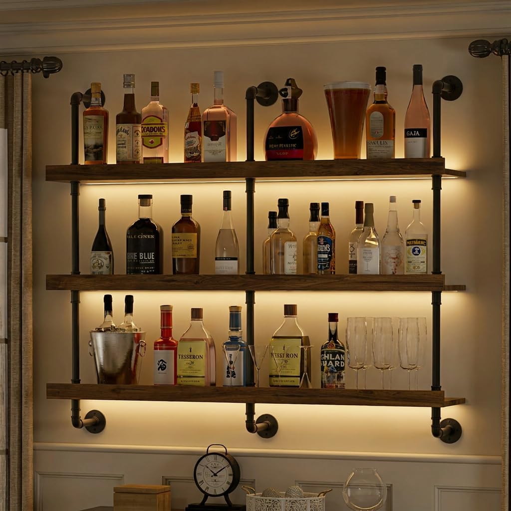 Wall Mounted Wine Rack With LE - Commercial Kitchen Lights recension och pris