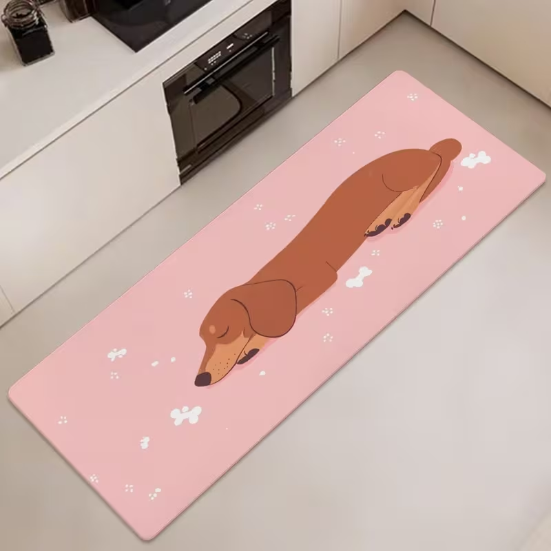 Cute Sleeping Dachshund Long K - Commercial Kitchen Background recension och pris