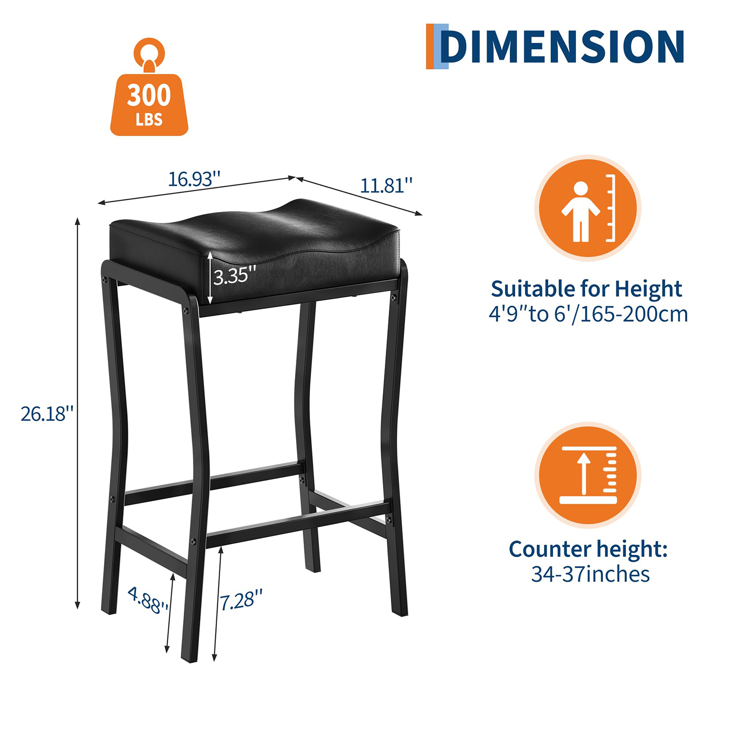 Counter Height Bar Stools Set  - Commercial Kitchen Island recension och pris