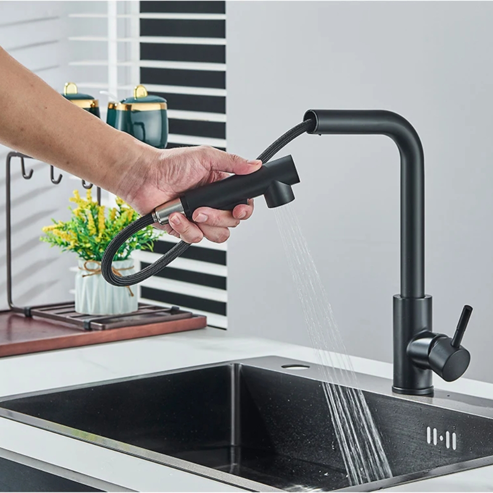 Kitchen pull-out faucet 304 st - Commercial Kitchen Faucet recension och pris