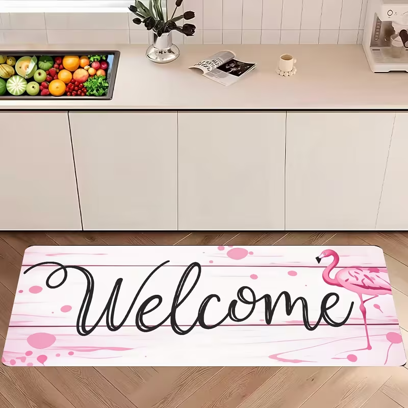 Pink Flamingo Welcome Long Kit - Commercial Kitchen Background recension och pris